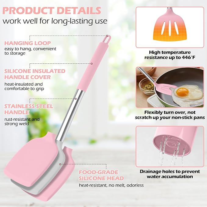 HaWare 29 PCS Silicone Cooking Utensils Set, Heat Resistant Kitchen Utensils Set - Image 3