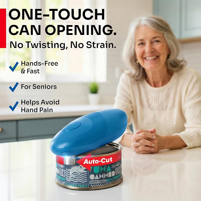MUELLER HOME SmoothEdge Auto Electric Can Opener – Battery‑Operated One‑Touch w - Image 2