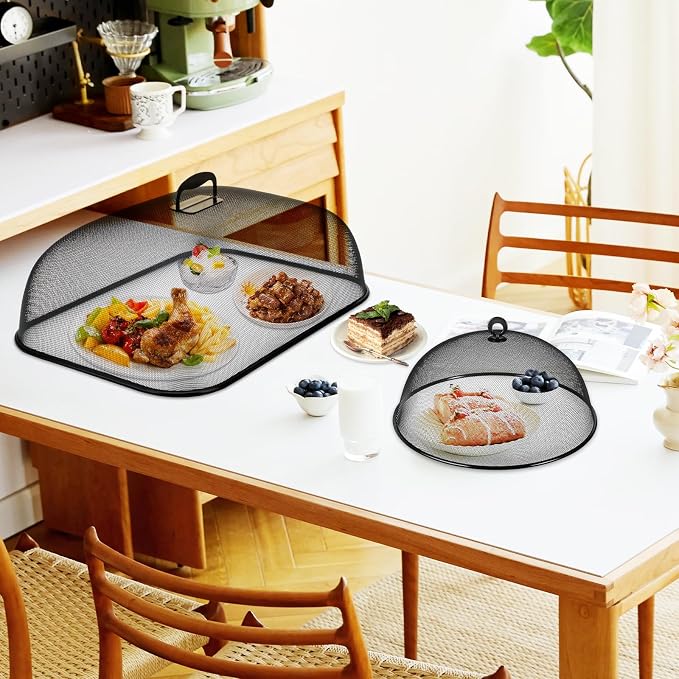 8 Pcs Metal Mesh Screen Food Cover - Image 6