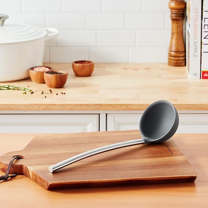 Tovolo Silicone Ladle With Stainless Steel Handle Deep Soup Ladle - Image 2