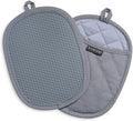 2-Pack Silicone Pot Holders for Kitchen Heat Resistant up to 500°F, Non-Slip by Rorecay