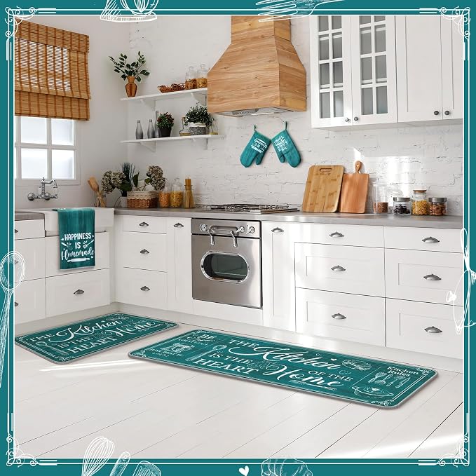 Fourluoo 10 Pcs Farmhouse Kitchen Decor and Accessories Set 4 Kitchen Towels 2 - Image 3
