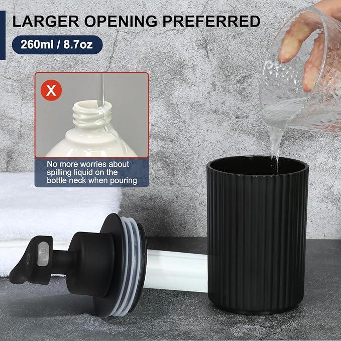 Automatic Soap Dispenser Foaming Touchless: 9oz Black Plastic - Image 5