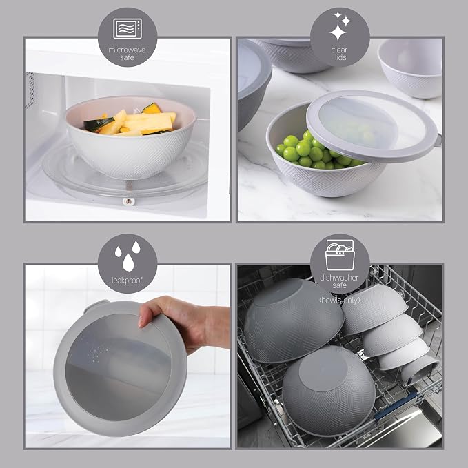 COOK WITH COLOR Mixing Bowls with Lids - Image 5