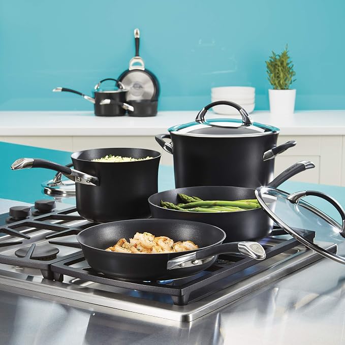 Circulon Symmetry Hard Anodized Nonstick Induction Frying Pan, 8.5-Inch Fry Pan - Image 2