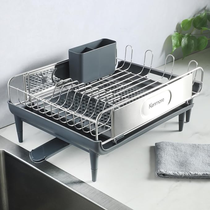 Kenmore Loxdell Expandable Full Size Rust Resistant Dish Rack - Image 4