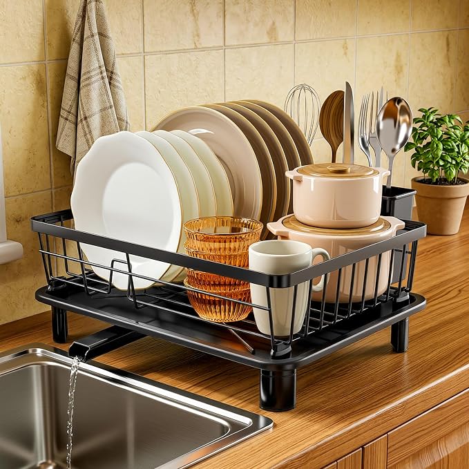 MOUKABAL Dish Drying Rack, Dish Rack, Stainless Steel Dish Racks - Image 4