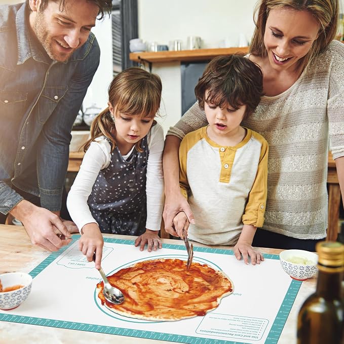 Non Stick Silicone Pastry Mat for Dough Rolling, Silicone Baking Mat - Image 7