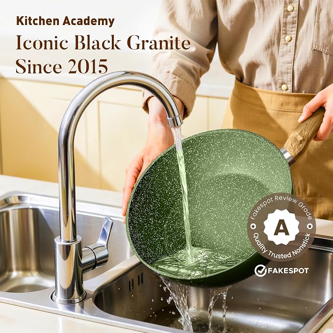 Kitchen Academy Non Toxic Pots and Pans Set Non Stick - Image 6
