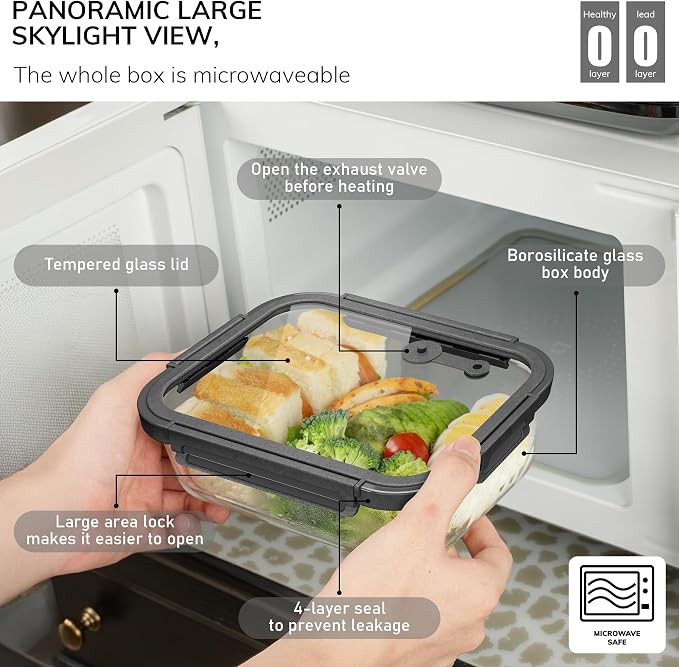 5-Pack Borosilicate Glass Containers - Image 6