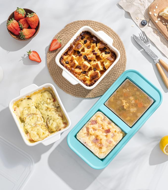 5x5 Small Baking Dish for Oven, 28 Oz Individual Ceramic Casserole Dish - Image 5