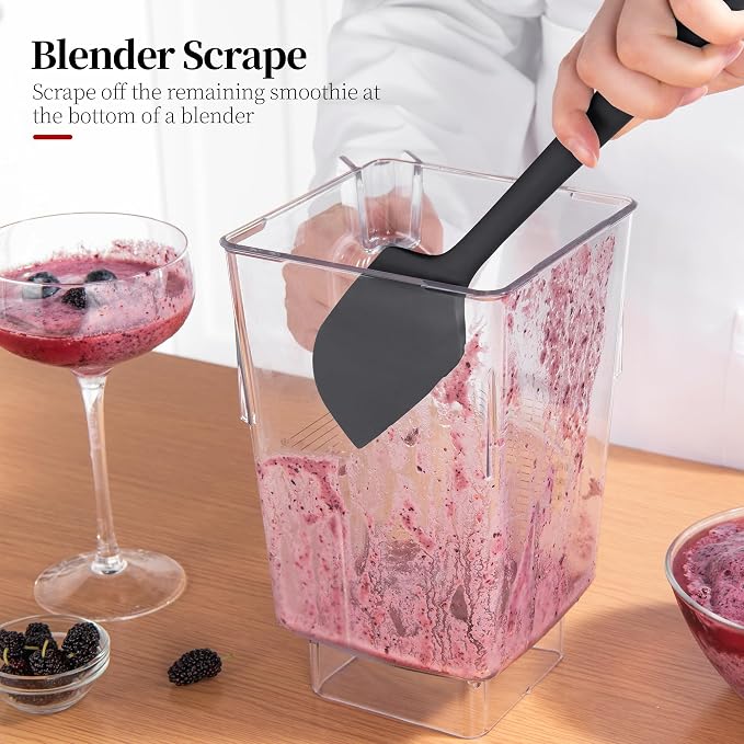 Heat Resistant Silicone Spatula Set of 3, Luxiwise 600ºF High Temp Baking - Image 8
