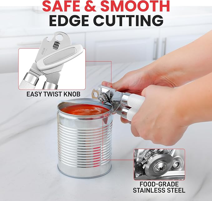 Zulay Kitchen Heavy Duty Stainless Steel Can Opener Manual - Image 3