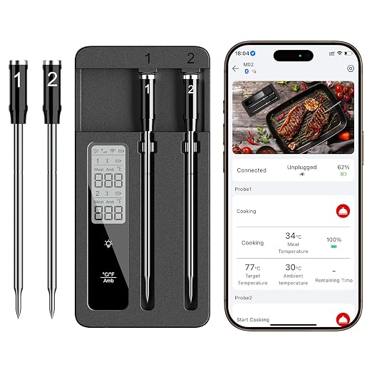 Smart Wireless Meat Thermometer by ROUUO