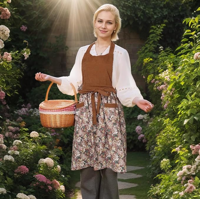 Cute Floral Aprons for Women - Image 2