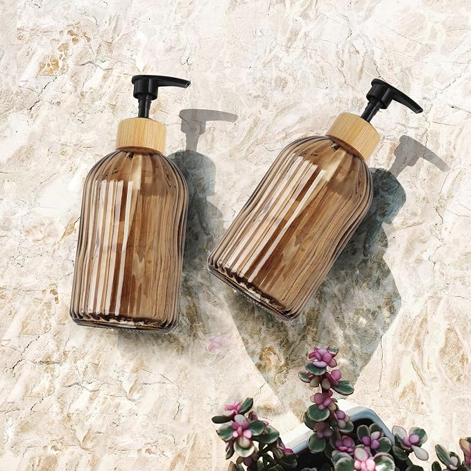 Amber Glass Soap Dispenser - Image 7