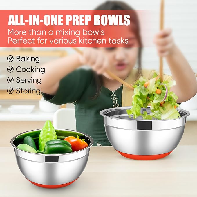 E-far Stainless Steel Mixing Bowls - Image 7