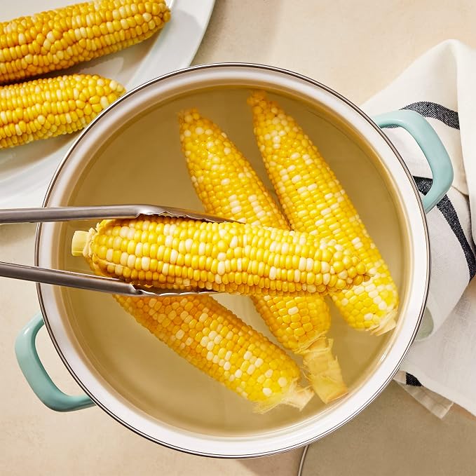 Martha Stewart Thayer 12-Quart Enamel on Steel Scratch-Resistant Stock Pot - Image 6