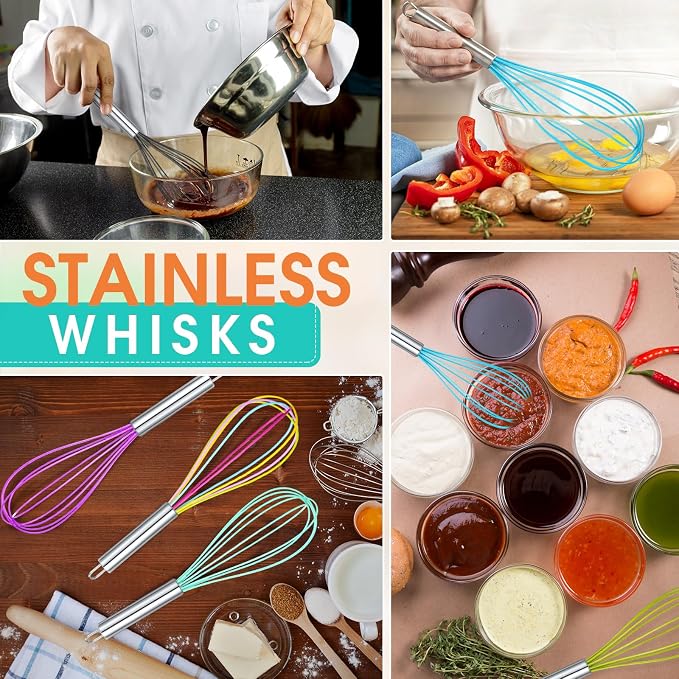 Domensi 24 Pcs 10 Inch Whisks Bulk - Image 6
