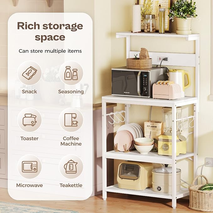 SUPERJARE Kitchen Bakers Rack - Image 5