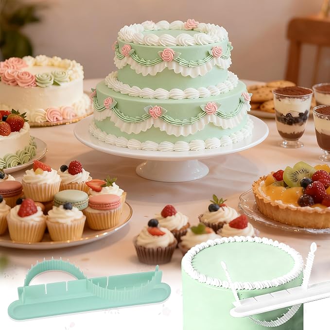 4PCS Cake Arch Guide Tool, Adjustable Fondant Cake Arc Ruler, Practical Baking - Image 6