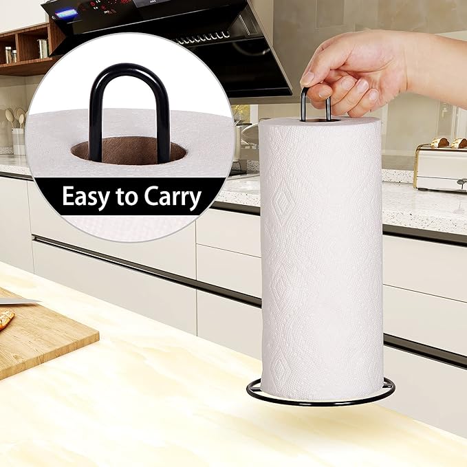 Paper Towel Holder Countertop, Kitchen Paper Towel Stand Holder - Image 2