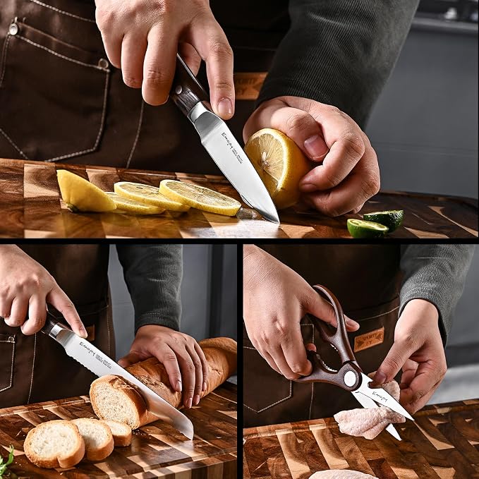 Knife Set, Emojoy 16-Piece Kitchen Knife Set - Image 7