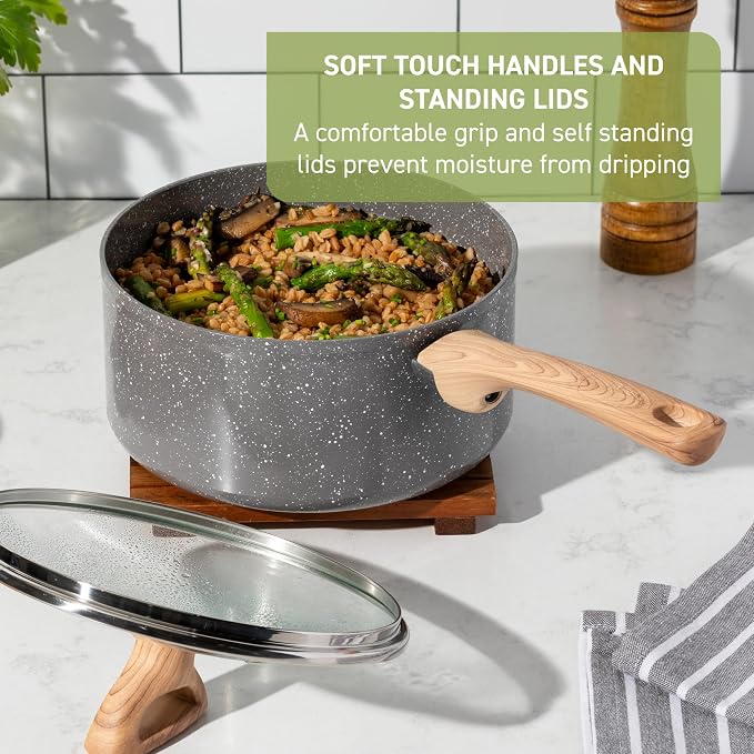 T-Fal Revive Ceramic Nonstick Sauce Pan - Image 6
