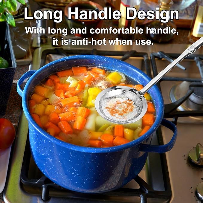 Fine Mesh Stainless Steel Sieve Colander, Mesh Strainer - Image 4