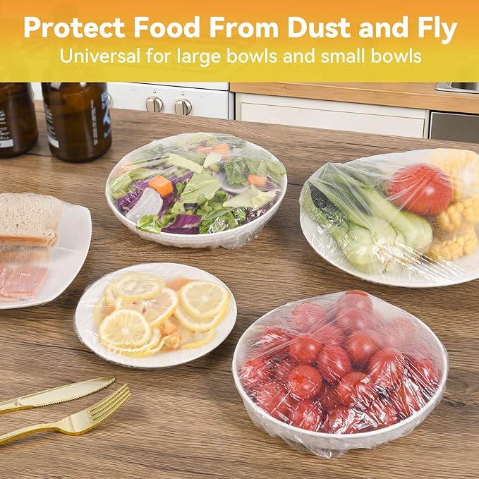 200pcs Bowl Covers Bread Proofing Reusable Large Shower Caps - Image 2