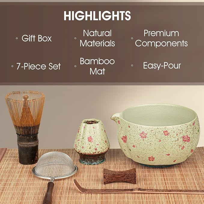 Matcha Whisk Set, 7-Piece Matcha Kit - Image 2
