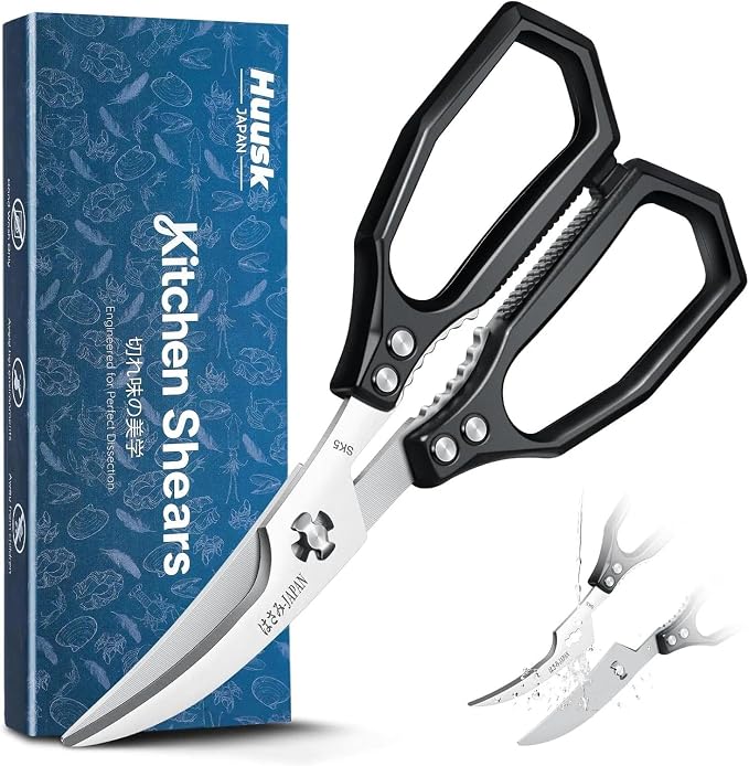 Huusk Black Multi-Purpose Seafood Scissors by HuuskKnife