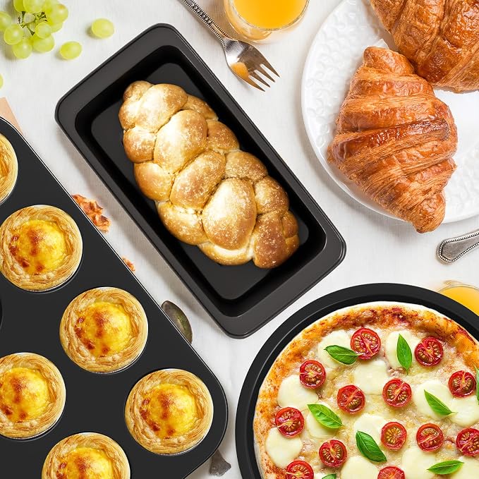 CasaCulina Baking Pans Set, 5-Piece Nonstick Bakeware Sets - Image 6