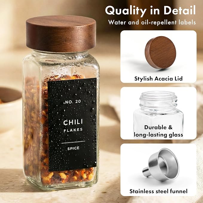 EDELHAUS® Square Spice Jars - Image 9
