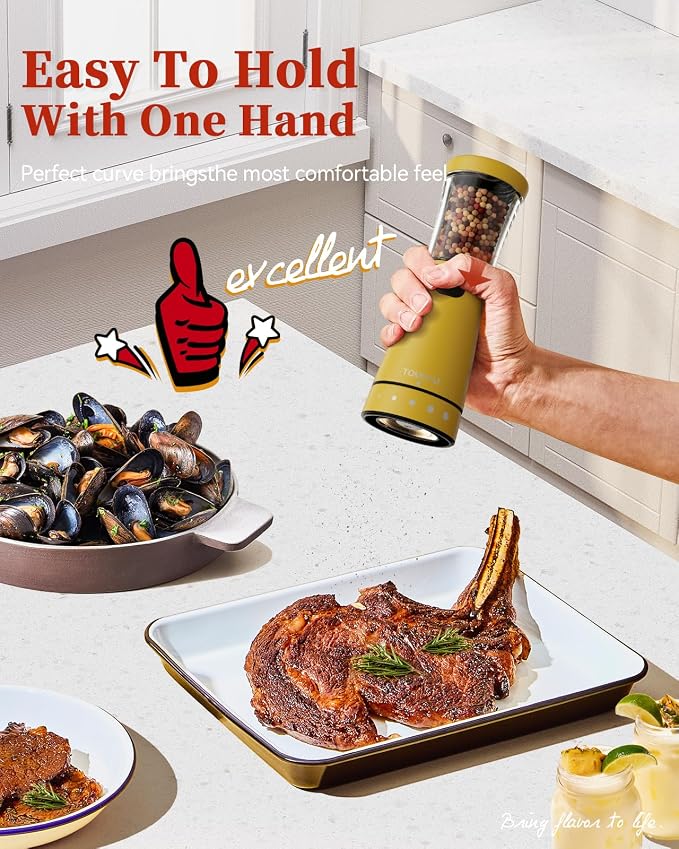 Electric Salt and Pepper Grinder Set - Image 3