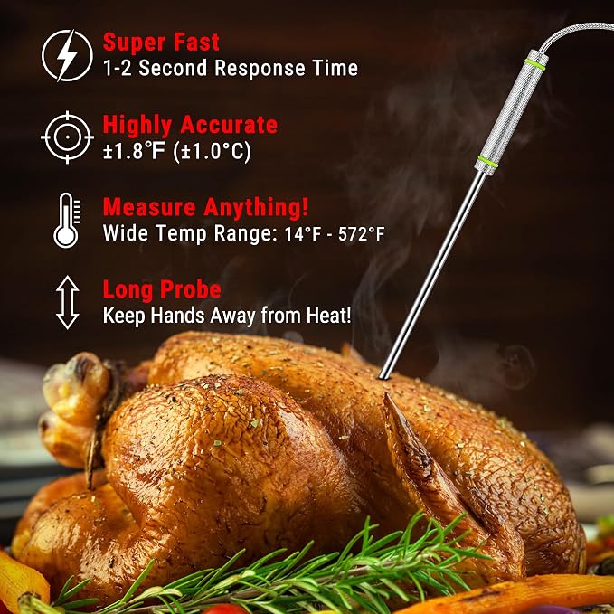 TempPro TP17H Digital Meat Thermometer - Image 6