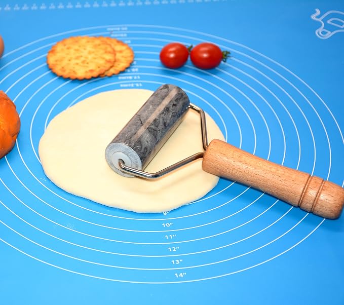 Tianman Rolling Pin Pizza Roller, Marble Roller Non-Stick T-Type, - Image 6