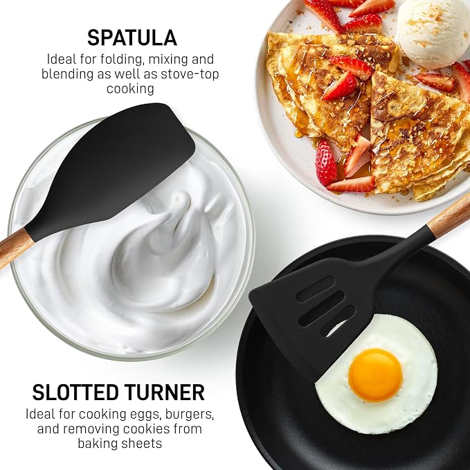 Zulay Kitchen Non-Stick Cooking Utensils Set - Image 5