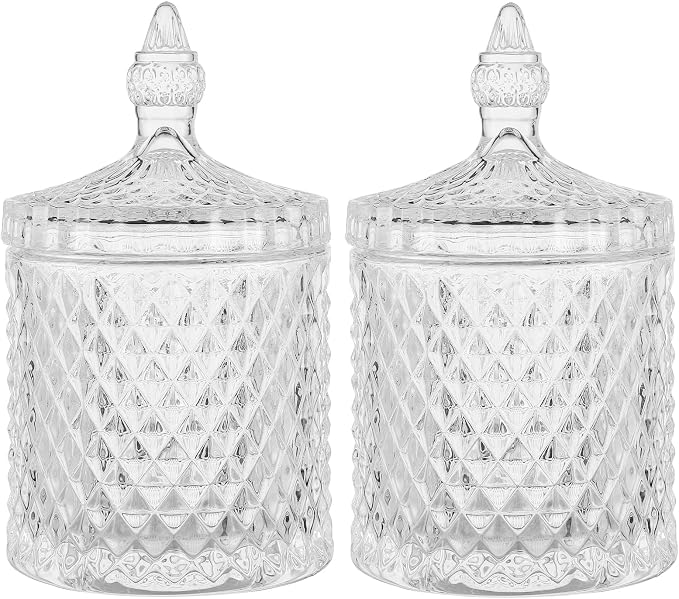 rejomiik Qtip Holder Glass Apothecary Jars by rejomiik