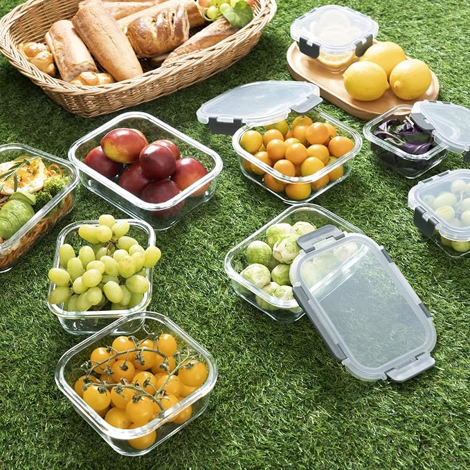 S SALIENT 18 Pieces Glass Food Storage Containers - Image 6