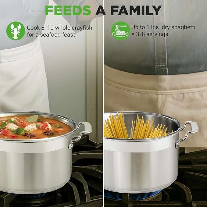 NutriChef 5-Quart Stainless Steel Stockpot - Image 4