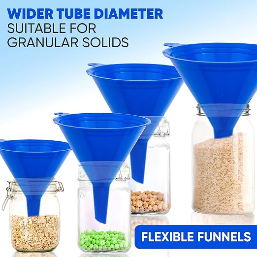 Funnel 4-Pack Funnels for Kitchen Use Filling Bottles - Image 4