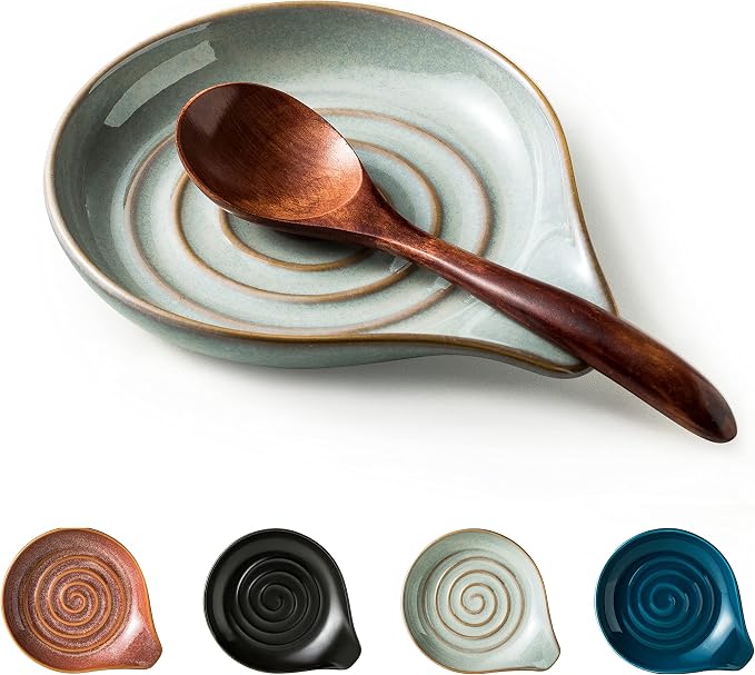 Spoon Rest, Large Ceramic Spoon Holder by Cormomu