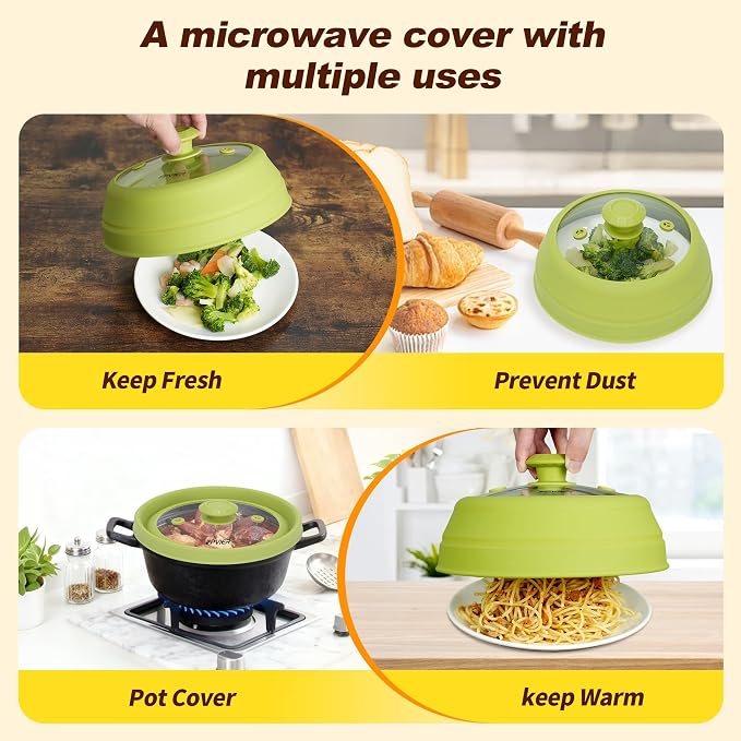 Microwave Splatter cover, Glass Microwave Cover - Image 6