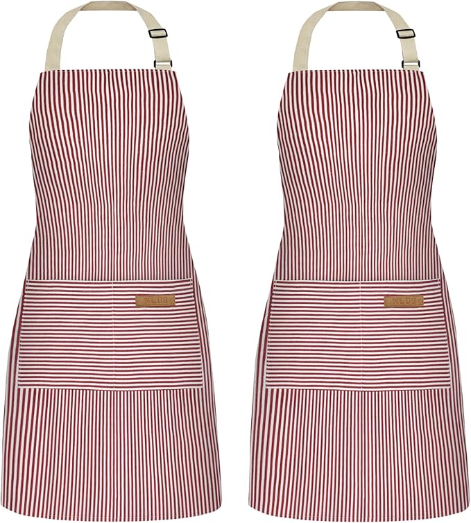 NLUS 2 Pack Cooking Aprons for Women by NLUS