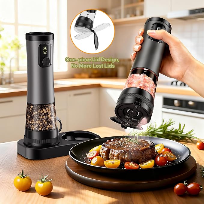 Electric Salt and Pepper Grinder Set - Image 6