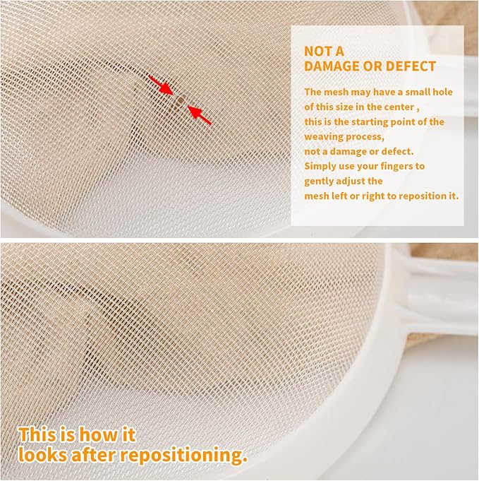 Luckyiren Kefir Strainer Set, 2-Size Plastic Non-Metal Sieve - Image 3