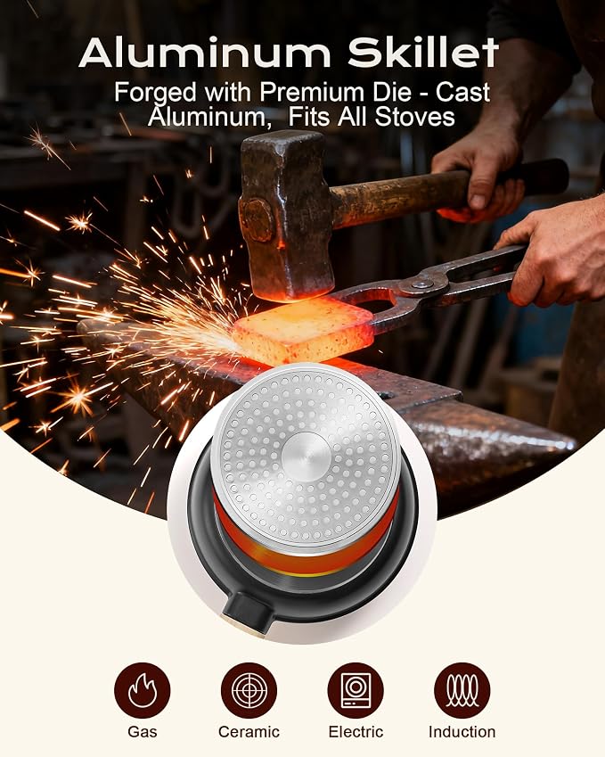 Non Stick Frying Pan, 12-inch Omelette Pan - Image 5