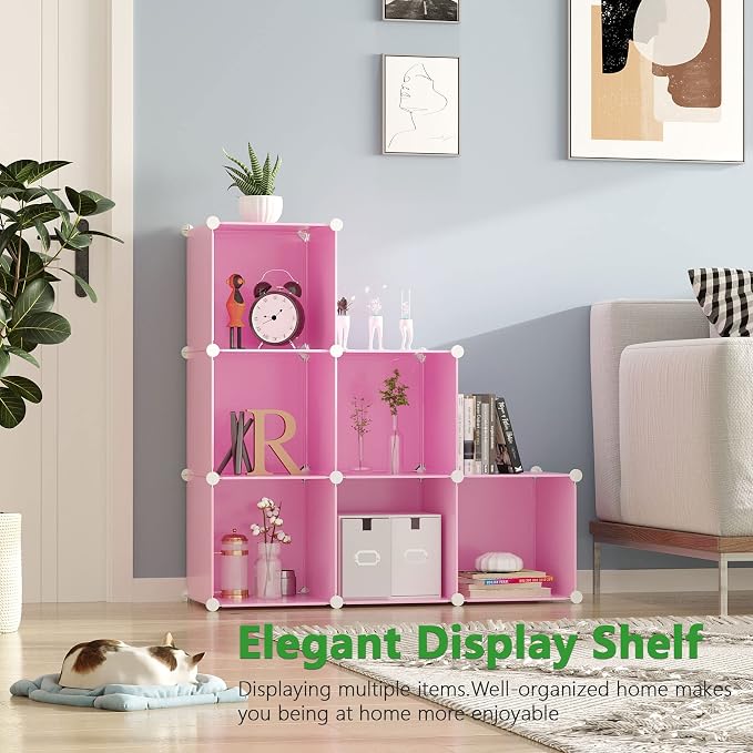 C&AHOME Cube Storage Organizer, 6-Cube Shelves Units, Closet Cabinet, DIY - Image 8
