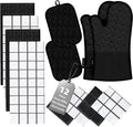 Oven Mitts Kitchen Towels and Dishcloths Pot Holders Sets, Oven Gloves Kitchen by BSKSSK